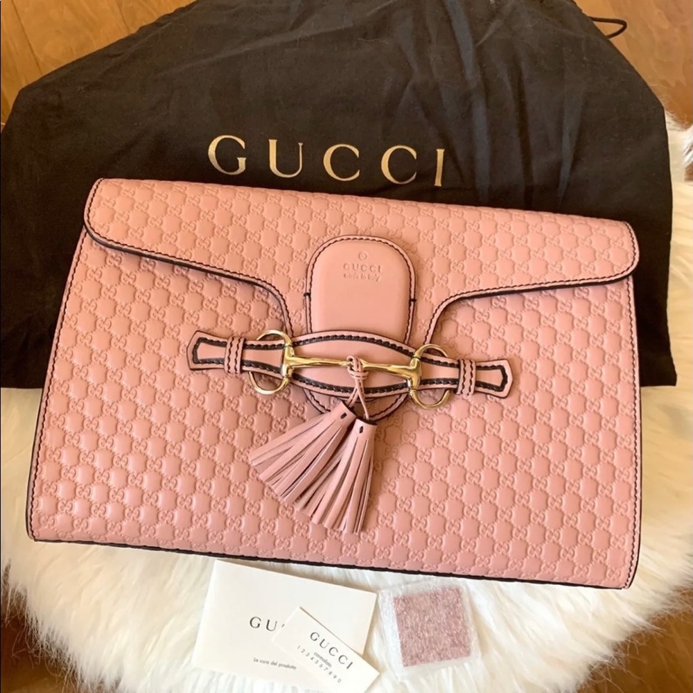 Gucci Emily Guccissima Chain Shoulder Bag
